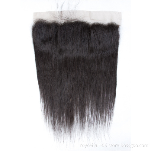 Royce Thin Skin Ear to Ear 4*13 Lace Frontal Closures Invisible Swiss Lace Frontal Indian Human Hair Lace  Frontal